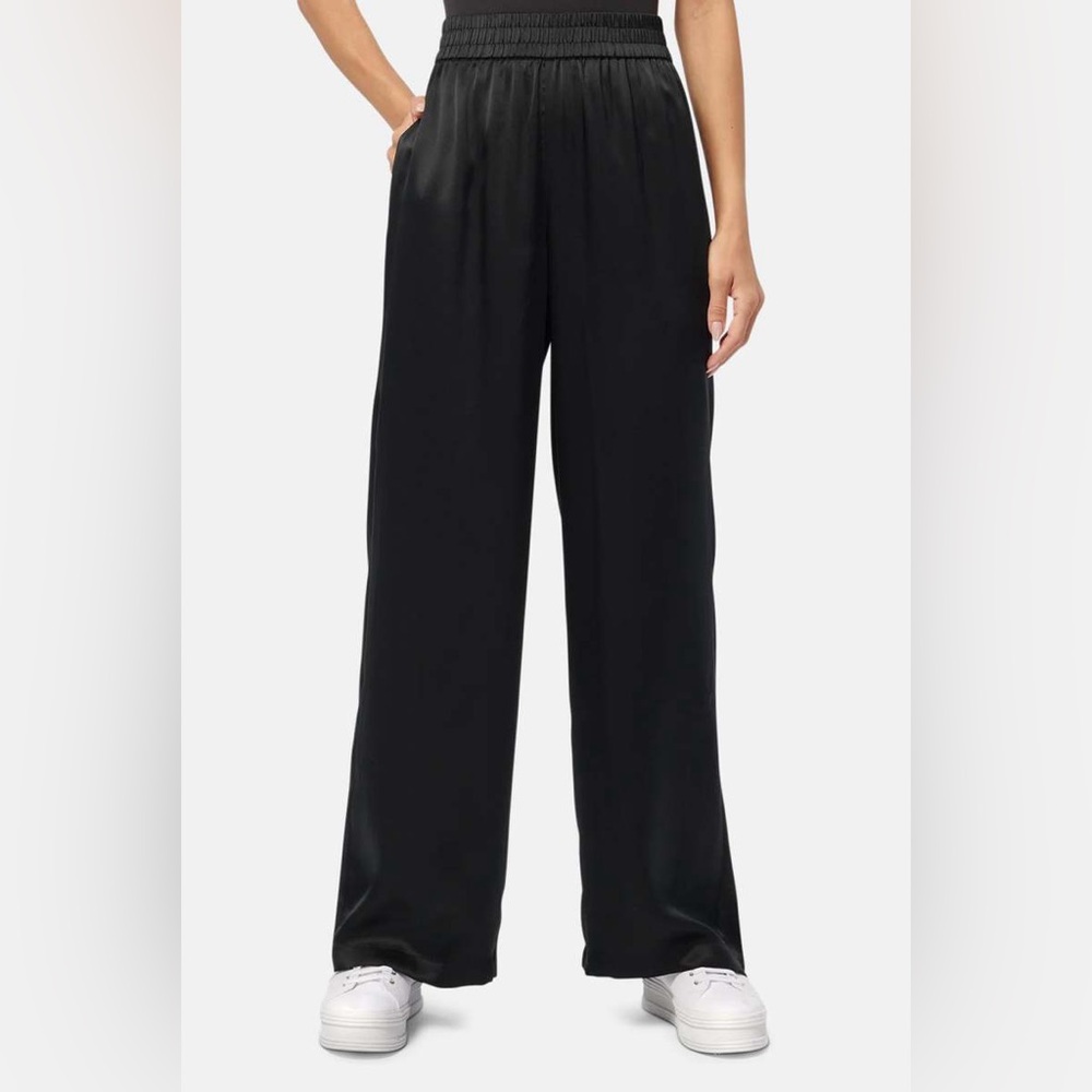 CAMI black silk bleeker pants